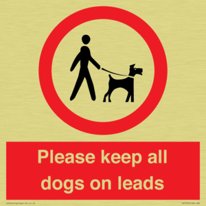 Please keep all dogs on leads